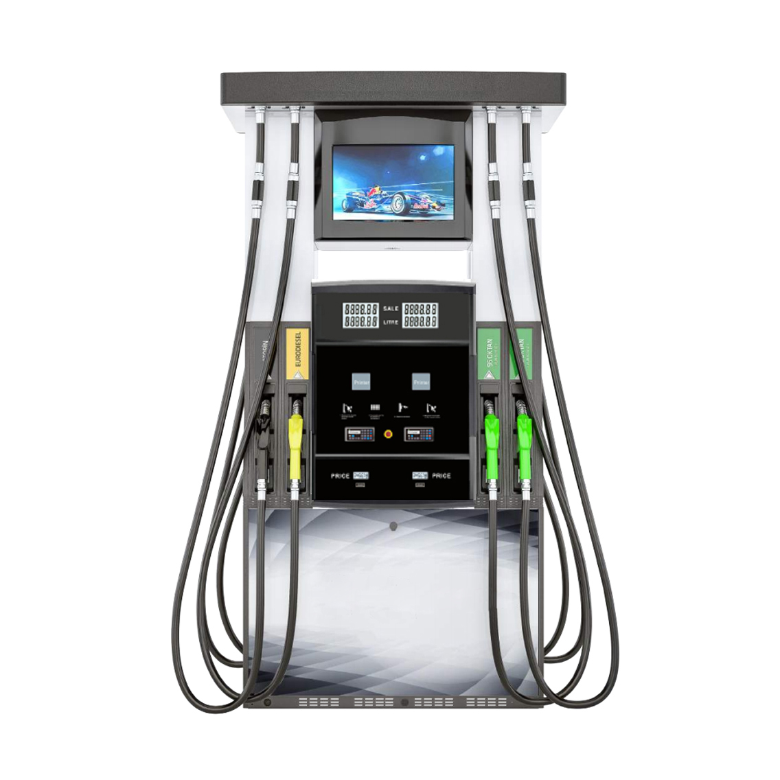 Dispensador de combustible de ocho boquillas con reproductor multimedia 1140
